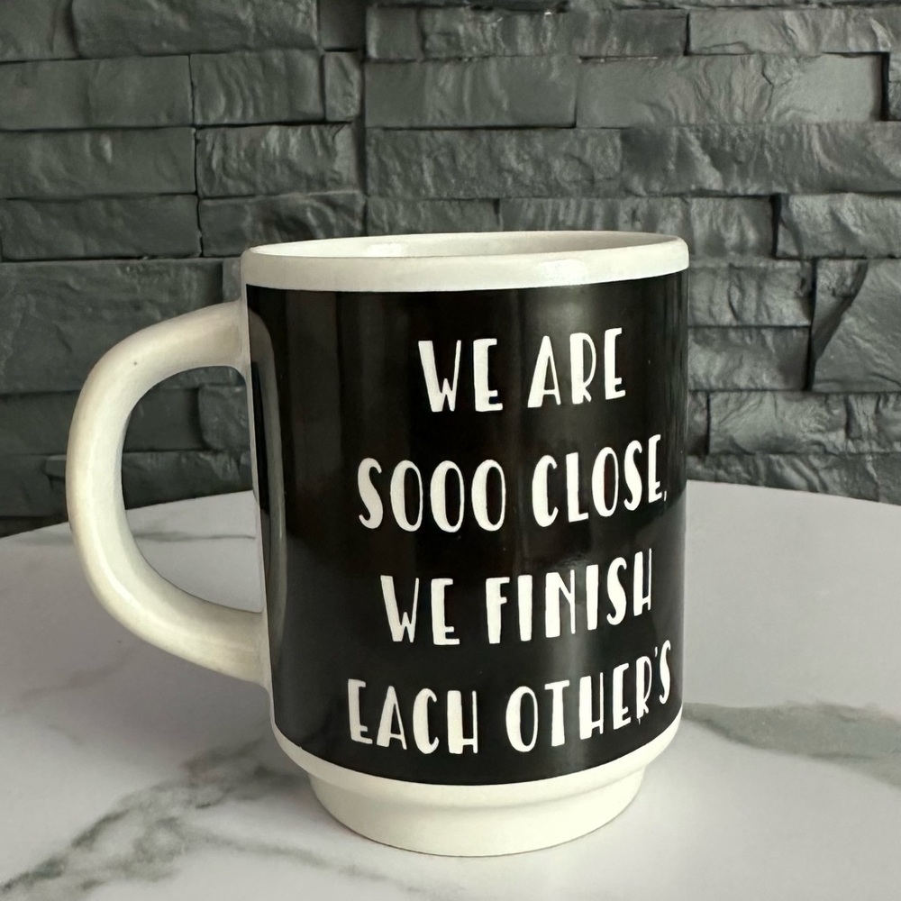 Black and White Ceramic Mug